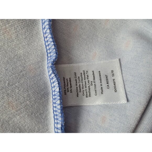 Talbots Petites Blue Pattern Sleeveless Fit Flare Dress MP - Picture 6 of 8